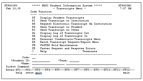 Student Information System 