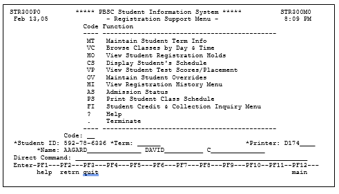 Student Information System 