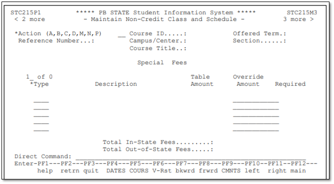 Panel 3 – Special Fees